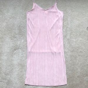 Size medium light pink dress.